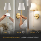 Appliques Murales LED Sans Fil – Lot de 2